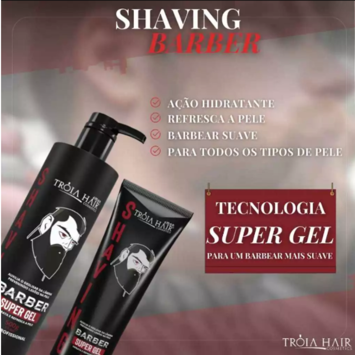Shaving Barber Gel Incolor - Imagem 4
